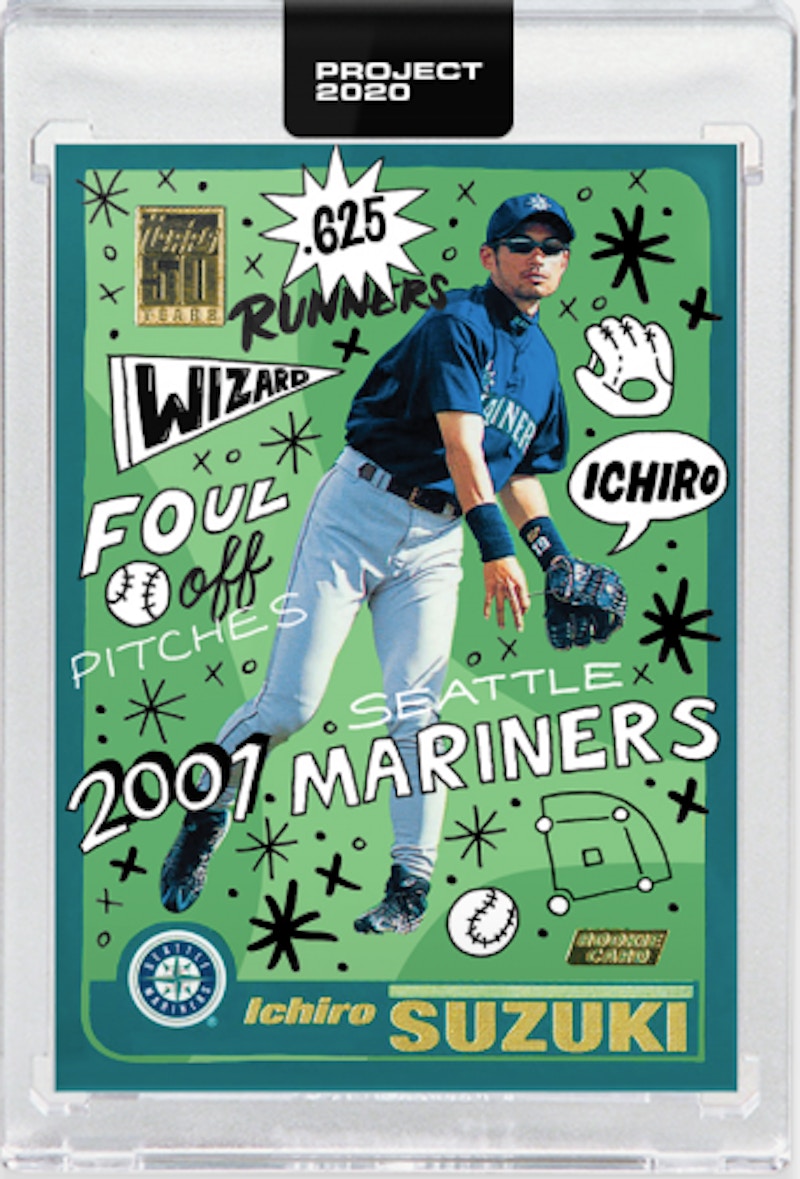Ichiro Suzuki 2001 Topps Project 2020 Sophia Chang Artist Proof /20 #62