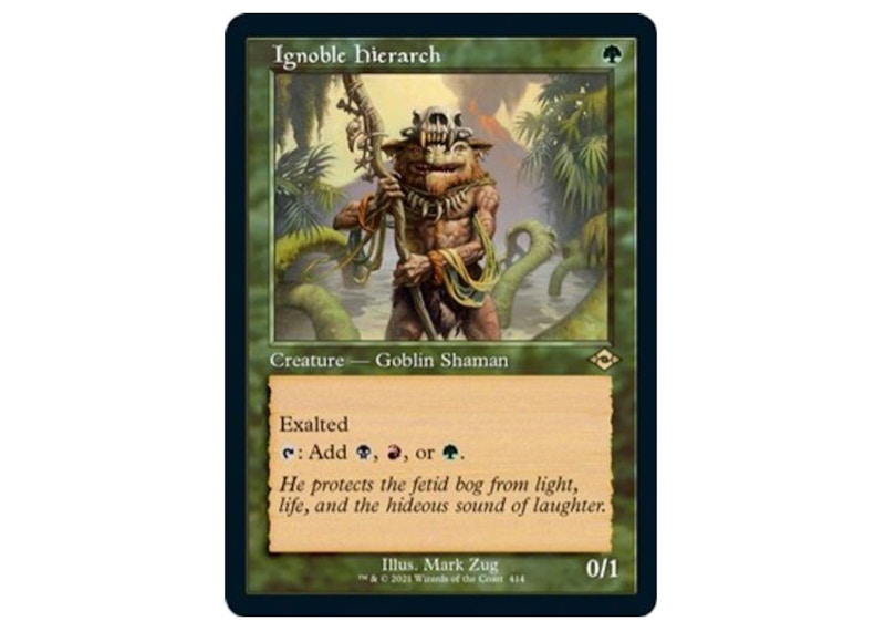 Ignoble Hierarch (Retro) (Foil Etched) Magic: The Gathering TCG Modern Horizons 2 Rare #414 (Ungraded)
