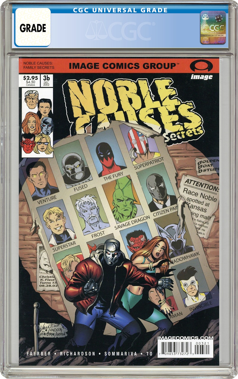 Image Noble Causes Family Secrets (2002) #3B Comic Book CGC Graded
