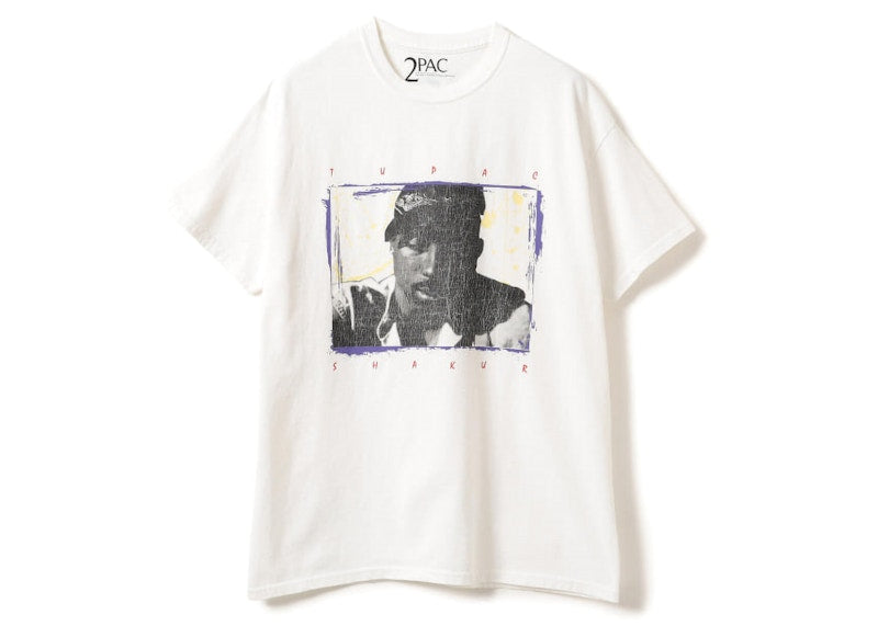 Insonnia Projects x Tupac Shakur B T-Shirt Vintage White