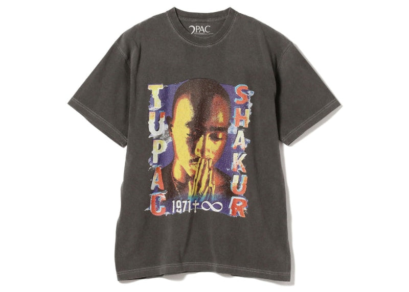 Insonnia Projects x Tupac Shakur C T-Shirt Vintage Black