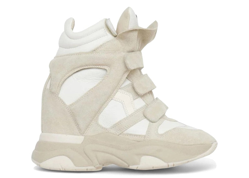 Isabel Marant Balskee High-Top Leather Wedge Sneakers White (Women's)