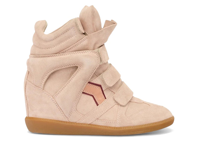 Isabel Marant Bekett Leather Sneakers Pale Pink Peach (Women's)