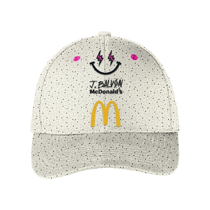J Balvin x McDonald's Logo Baseball Hat 1 Oreo McFlurry