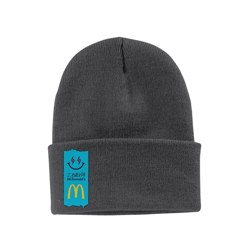 J Balvin x McDonald's Logo Beanie 2 Black