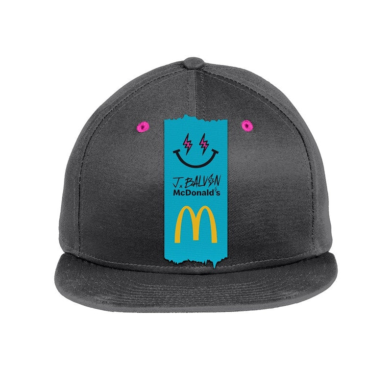 J Balvin x McDonald's Logo Snapback 2 Black