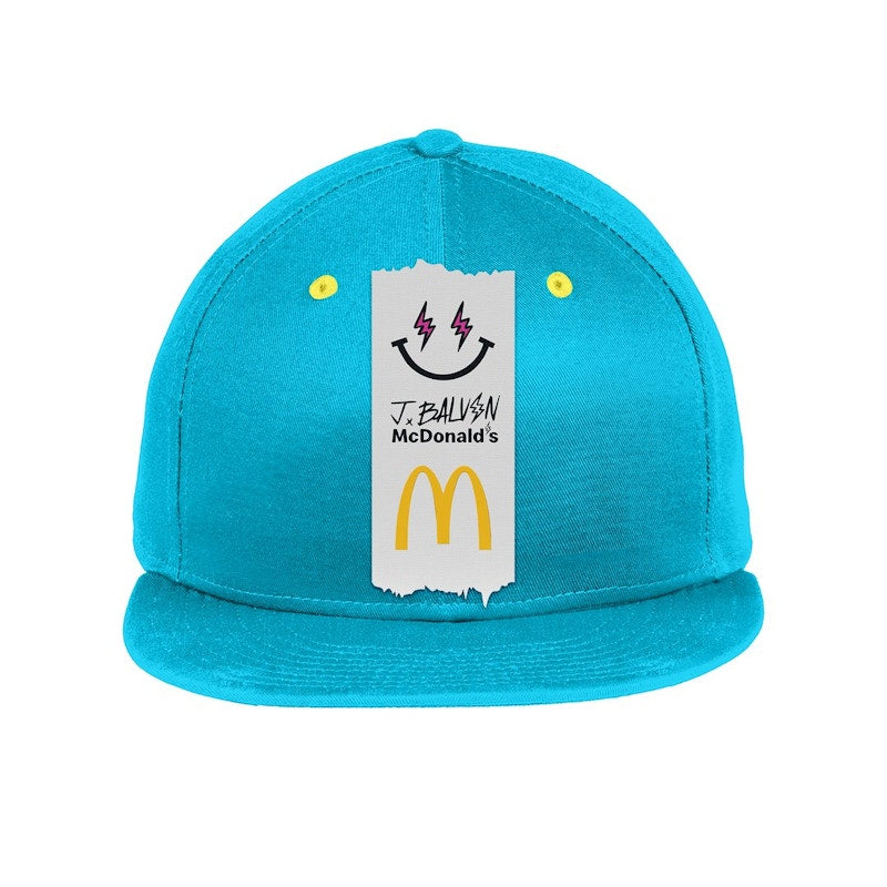J Balvin x McDonald's Logo Snapback 2 Blue