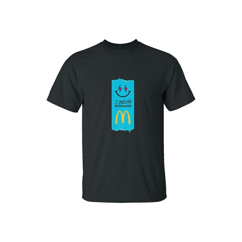 J Balvin x McDonald's Logo Tee 2 Black