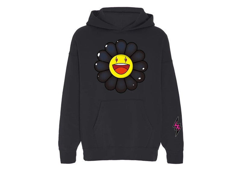 J Balvin x Takashi Murakami Flower Hoodie Black