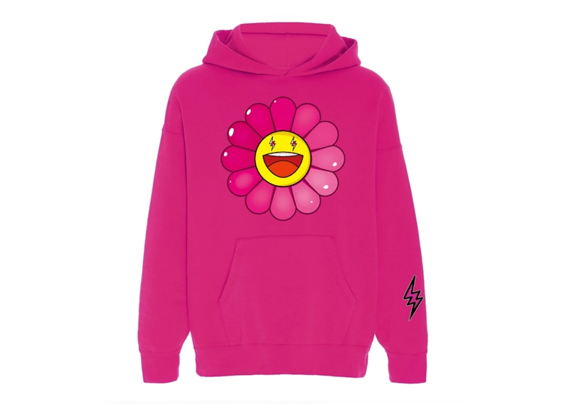 J Balvin x Takashi Murakami Flower Hoodie Pink