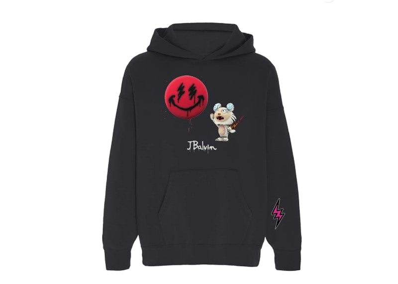 J Balvin x Takashi Murakami Tiger Sun Hoodie Black