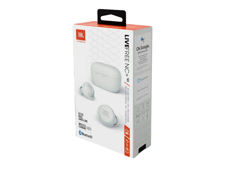 JBL Live FreeNC+ Wireless Noise Cancelling In Earbuds JBLLIVEFRNCPTWSWAM White