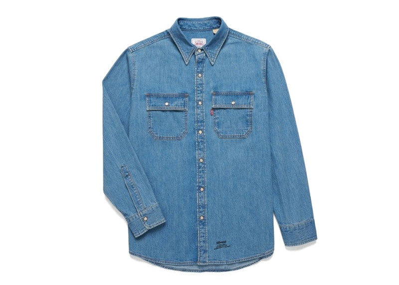 JJJJound x Levi's Western Denim Shirt Medium Wash