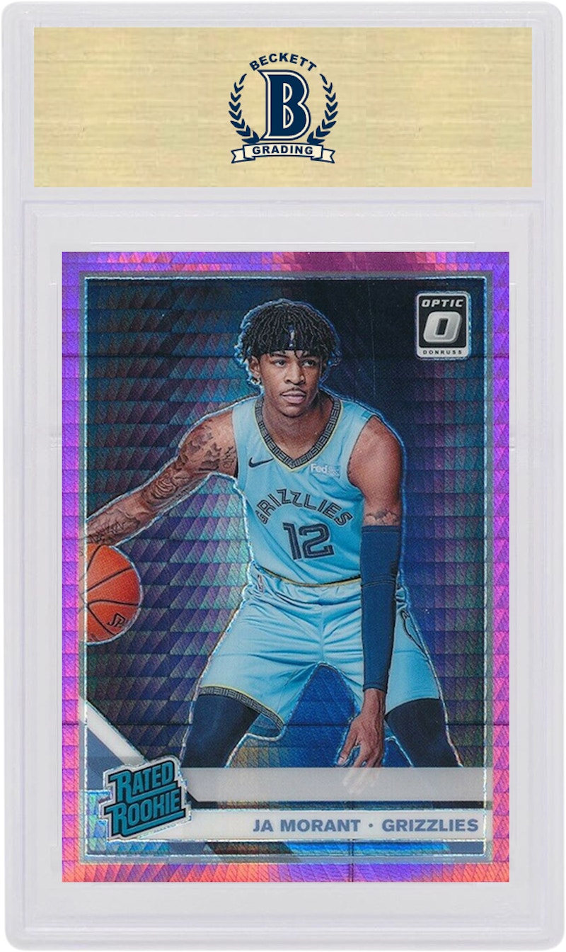 Ja Morant 2019 Donruss Optic Rookie Hyper Pink #168 (PSA or BGS Graded)