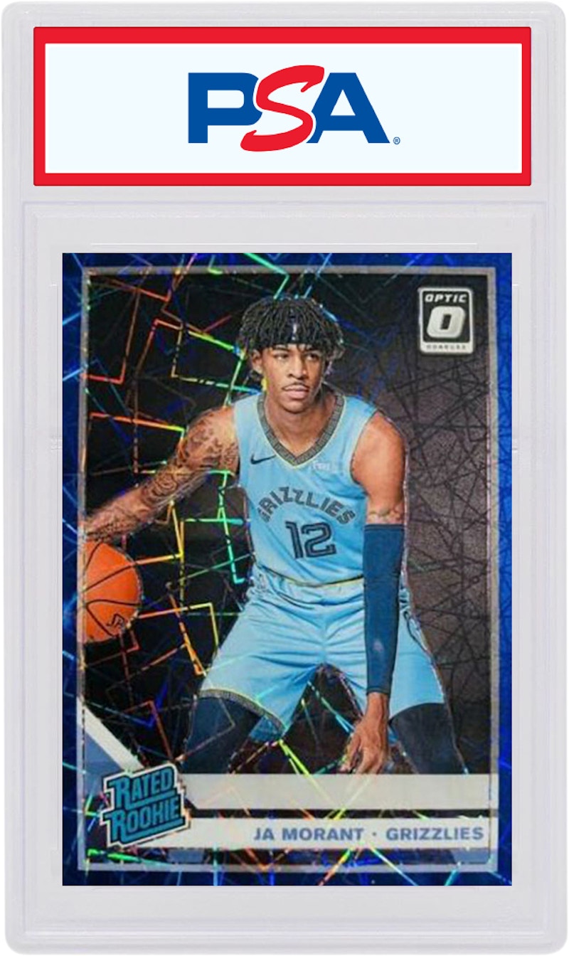 Ja Morant 2019 Panini Donruss Optic Rookie Blue Velocity #168 (PSA or BGS Graded)