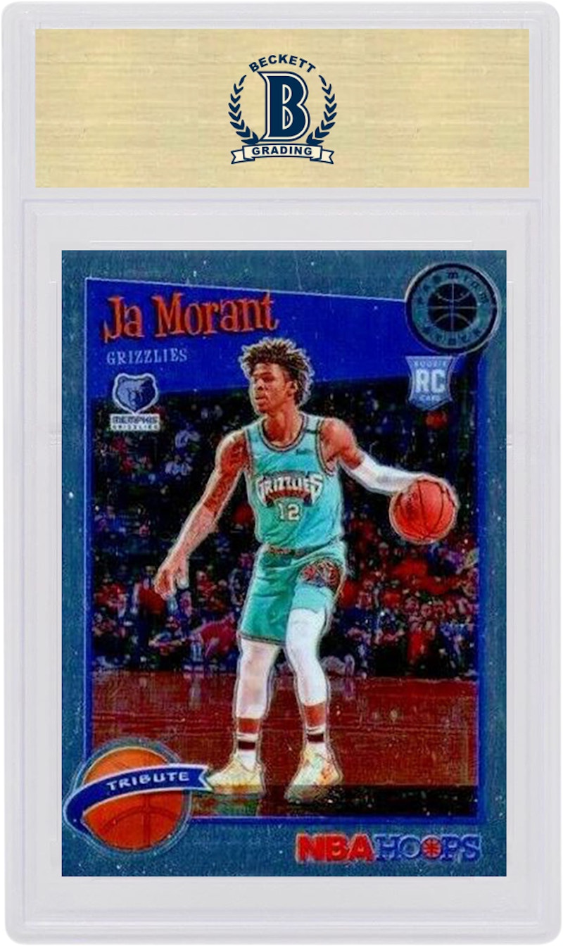 Ja Morant 2019 Panini Hoops Premium Tribute Rookie #296 (PSA or BGS Graded)