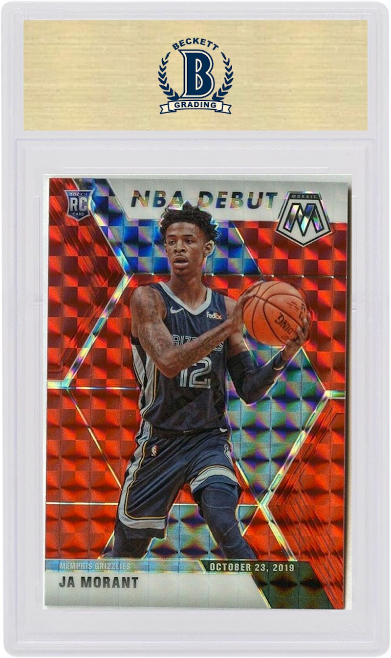 Ja Morant 2019 Panini Mosaic NBA Debut Rookie Red #274 (PSA or BGS Graded)