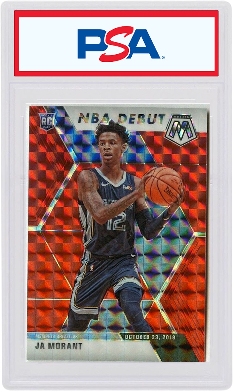 Ja Morant 2019 Panini Mosaic NBA Debut Rookie Red #274 (PSA or BGS Graded)