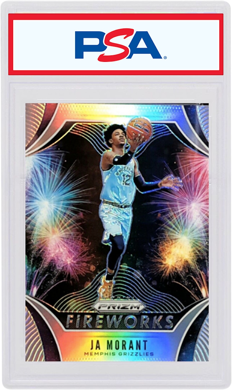 Ja Morant 2019 Panini Prizm Fireworks Rookie Silver #28 (PSA or BGS Graded)