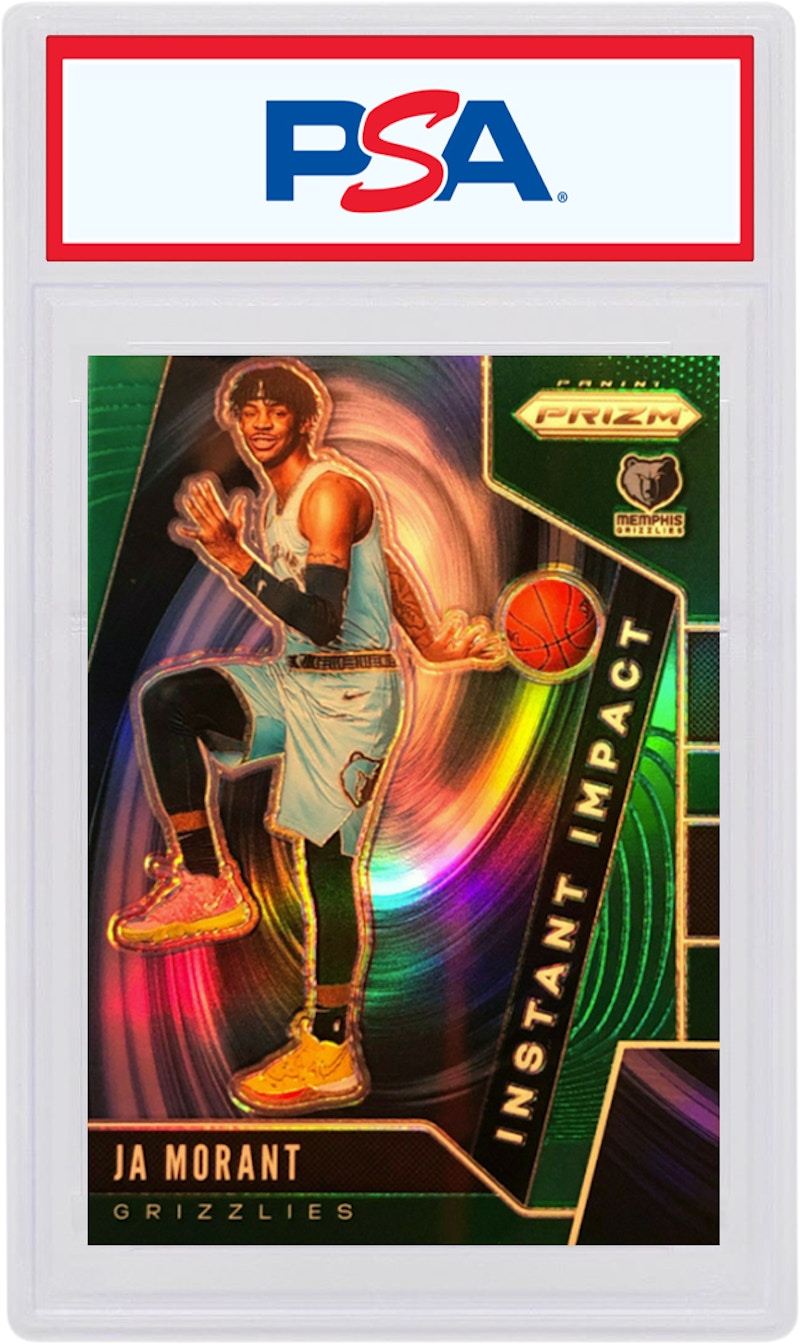 Ja Morant 2019 Panini Prizm Instant Impact Rookie Green #12 (PSA or BGS Graded)