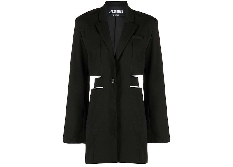 Jacquemus Bari Cut-Out Blazer Dress Black