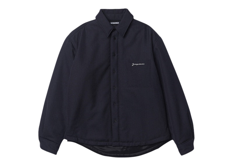 Jacquemus La Chemise Boulanger Puffed Overshirt Navy
