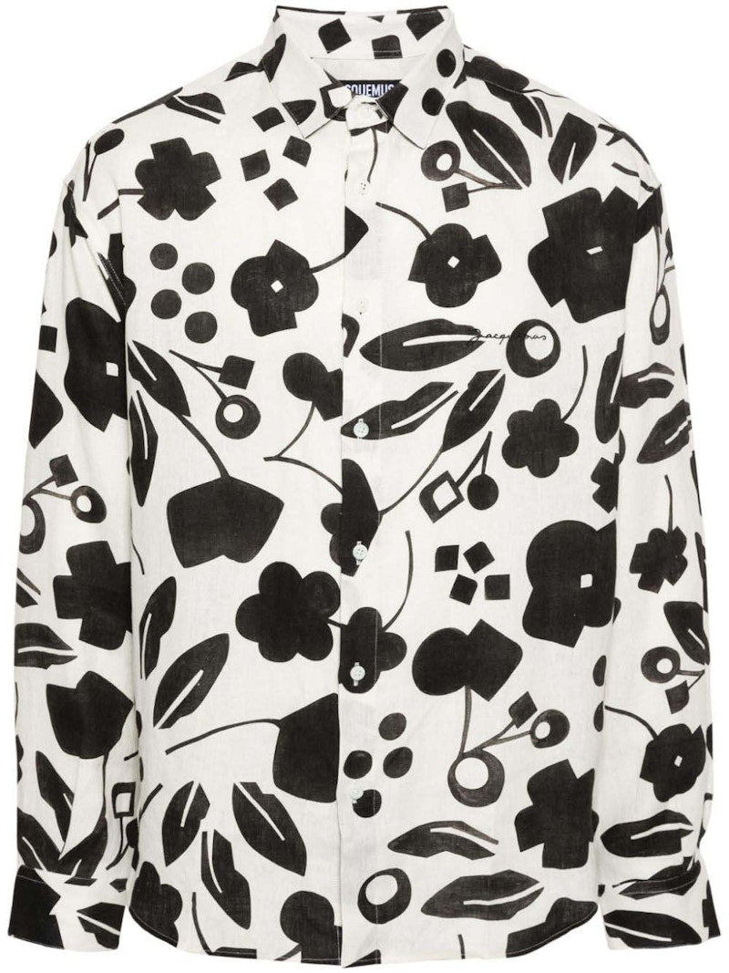 Jacquemus La Chemise Simon Shirt White/Black