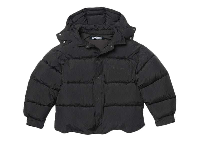 Jacquemus La Doudoune Chemise Puffed Parka Jacket Black