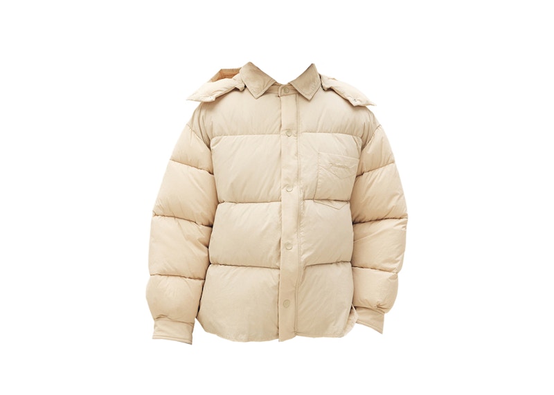 Jacquemus La Doudoune Chemise Puffed Parka Jacket Light Beige