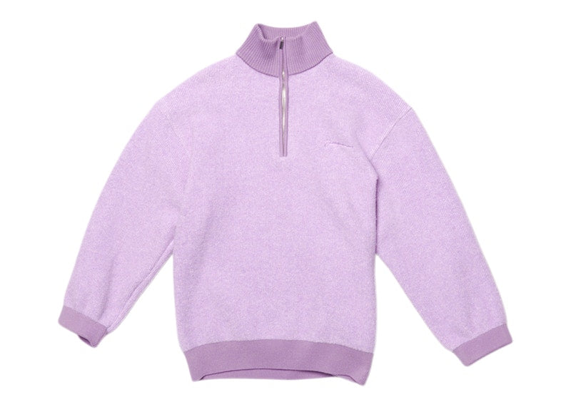 Jacquemus La Maille Berger Zip Collar Sweater Light Purple