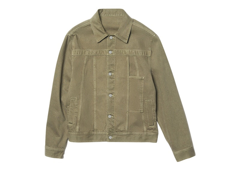 Jacquemus La Veste De Nimes Paneled Denim Jacket Khaki/Beige