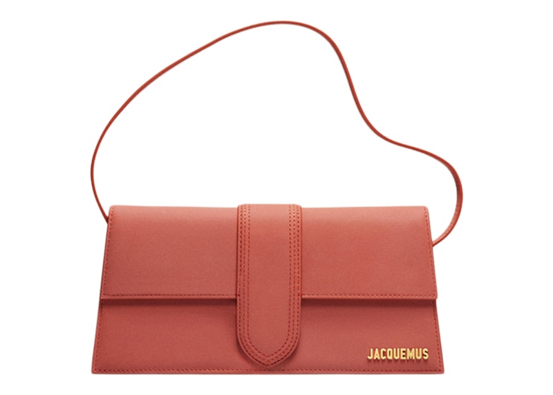 Jacquemus Le Bambino Long Flap Bag Dark Red