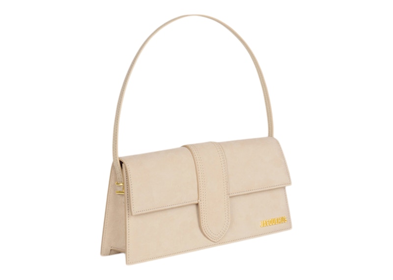 Jacquemus Le Bambino Long Flap Shoulder Bag Dark Beige