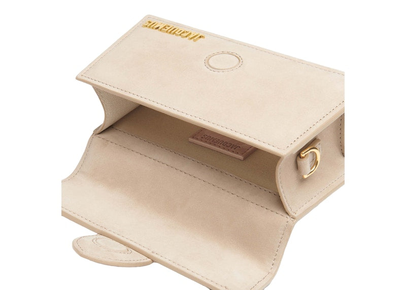 Jacquemus Le Bambino Mini Flap Bag Dark Beige