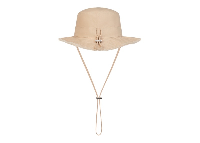 Jacquemus Le Bob Artichaut Large Brim Bucket Hat Beige