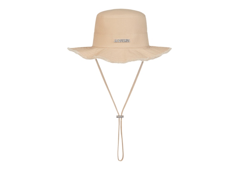 Jacquemus Le Bob Artichaut Large Brim Bucket Hat Beige