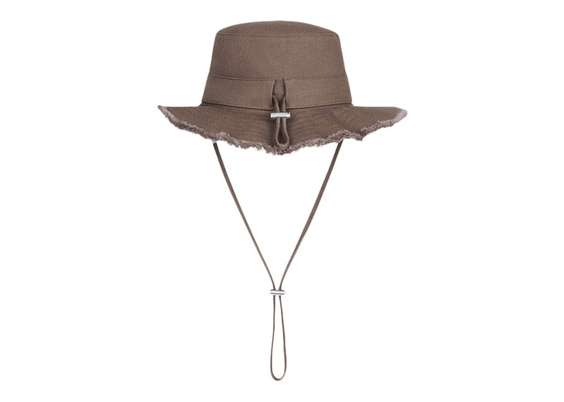 Jacquemus Le Bob Artichaut Large Brim Bucket Hat Brown