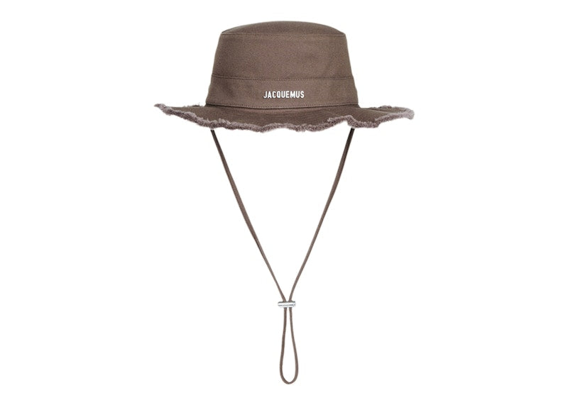 Jacquemus Le Bob Artichaut Large Brim Bucket Hat Brown