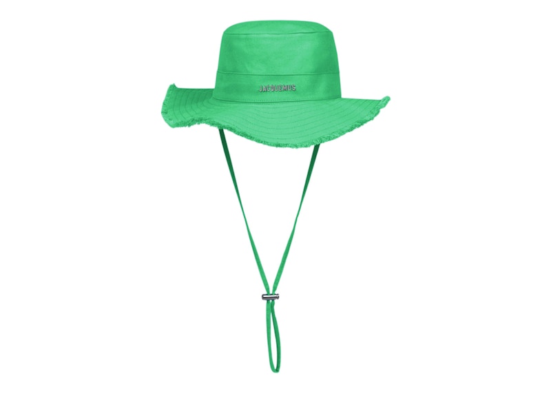 Jacquemus Le Bob Artichaut Large Brim Bucket Hat Green