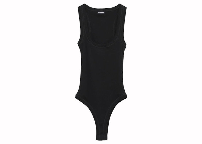 Jacquemus Le Body Gros Grain 3fe Print Blue Stripe