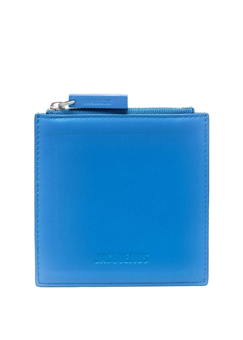 Jacquemus Le Carre Zip Up Purse Blue