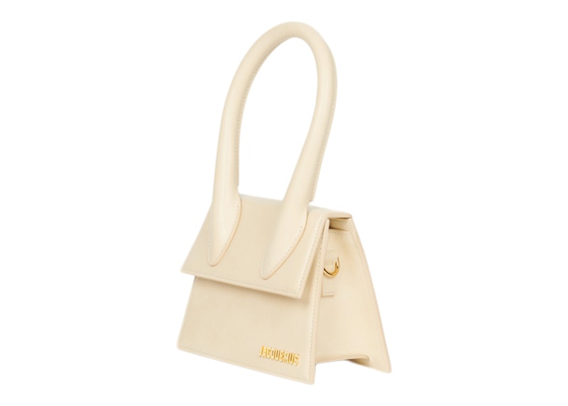 Jacquemus Le Chiquito Moyen Signature Handbag Ivory