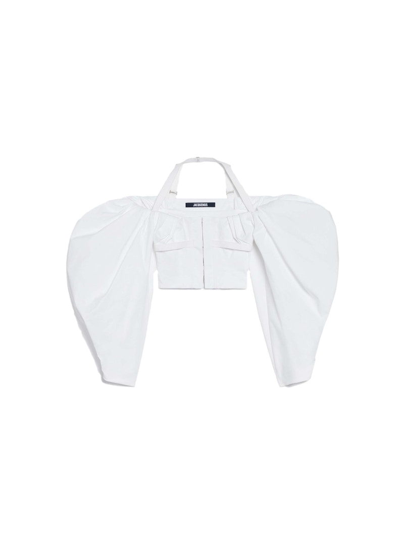 Jacquemus Le Haut Taffetas Shirt White