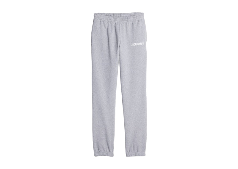 Jacquemus Le Jogging Jacquemus Logo Prined Track Pants Grey