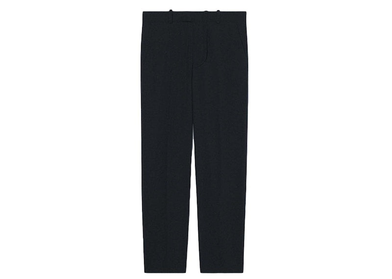 Jacquemus Le Pantalon Bacio Straight Suit Pants Black