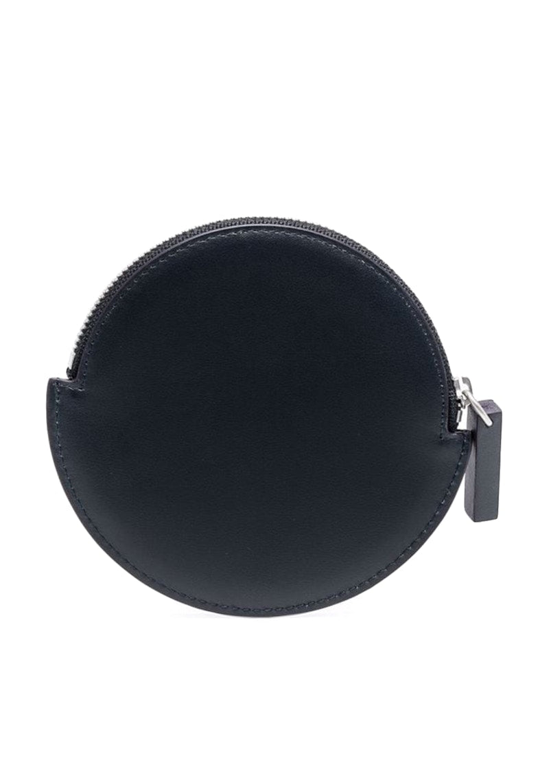 Jacquemus Le Rond Zip Up Purse Navy Blue