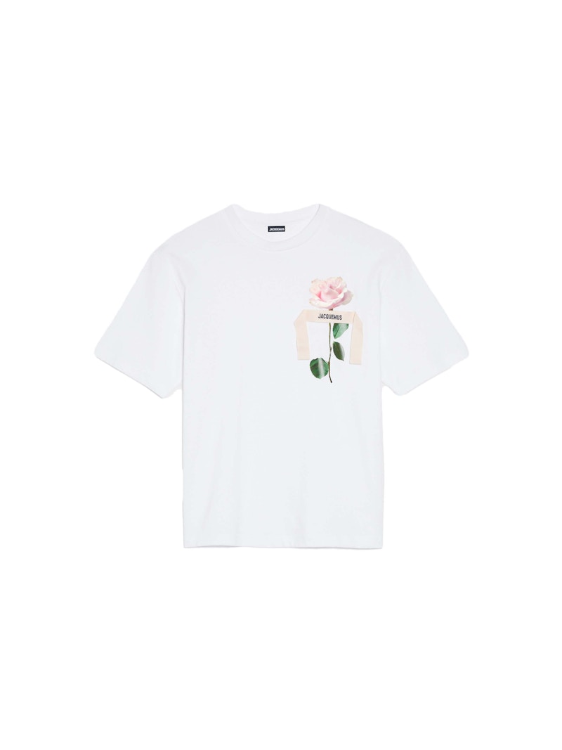 Jacquemus Le Rose T-shirt Rose White