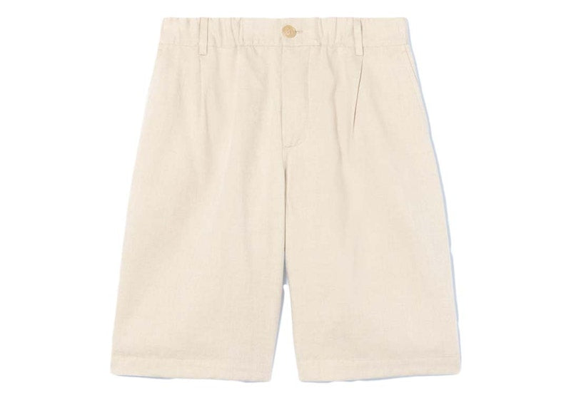 Jacquemus Le Short Gelati Pleated Shorts Beige