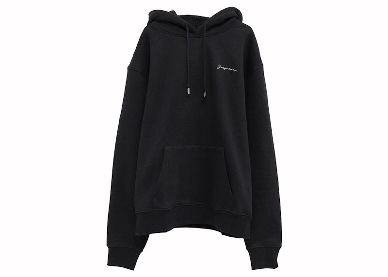 Jacquemus Le Sweatshirt Brode Hoodie 990 Black