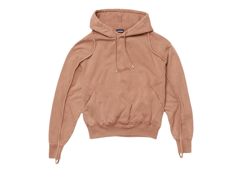 Jacquemus Le Sweatshirt Camargue Clay Logo Hoodie Brown